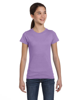 LAT Girls Fine Jersey T-Shirt 2616 | Lavender - Front