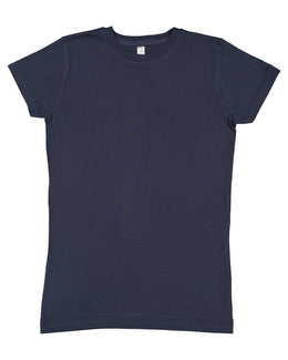 LAT Girls Fine Jersey T-Shirt 2616 | Vintage Navy - Front