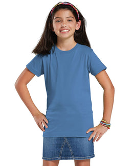 LAT Girls Fine Jersey T-Shirt 2616 | Carolina Blue - Front
