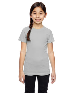 LAT Girls Fine Jersey T-Shirt 2616 | Titanium - Front