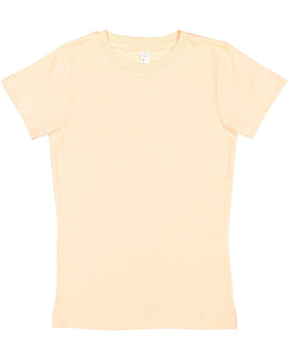 LAT Girls Fine Jersey T-Shirt 2616 | Peachy - Front