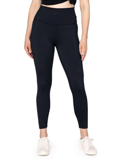 Threadfast Apparel Ladies Impact Leggings 280L | Black - Front