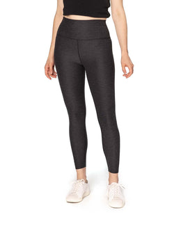 Threadfast Apparel Ladies Impact Leggings 280L | Black Heather - Front
