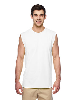 Jerzees Dri-POWER Sleeveless Shooter T-Shirt 29SR | White - Front