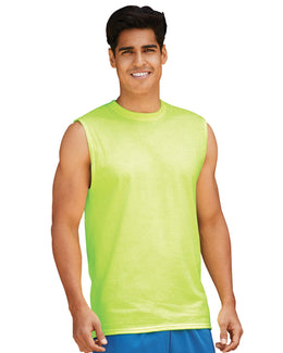 Jerzees Dri-POWER Sleeveless Shooter T-Shirt 29SR | Safety Green - Front