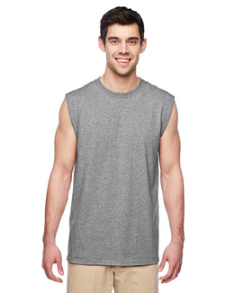 Jerzees Dri-POWER Sleeveless Shooter T-Shirt 29SR | Athletic Heather - Front