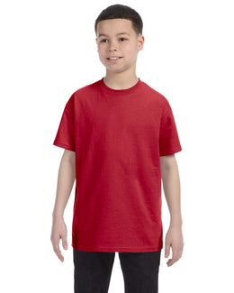 Jerzees Youth Heavyweight 50/50 T-Shirt 29B | True Red - Front