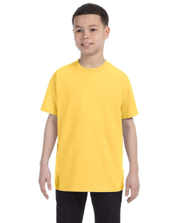 Jerzees Youth Heavyweight 50/50 T-Shirt 29B | Island Yellow - Front