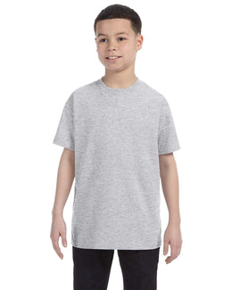 Jerzees Youth Heavyweight 50/50 T-Shirt 29B | Ash - Front