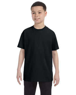 Jerzees Youth Heavyweight 50/50 T-Shirt 29B | Black - Front