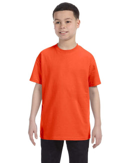 Jerzees Youth Heavyweight 50/50 T-Shirt 29B | Burnt Orange - Front