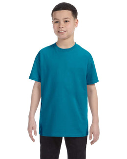 Jerzees Youth Heavyweight 50/50 T-Shirt 29B | California Blue - Front