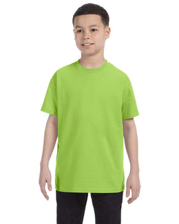 Jerzees Youth Heavyweight 50/50 T-Shirt 29B | Neon Green - Front