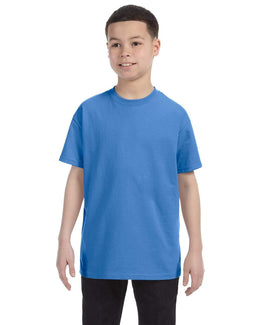 Jerzees Youth Heavyweight 50/50 T-Shirt 29B | Columbia Blue - Front
