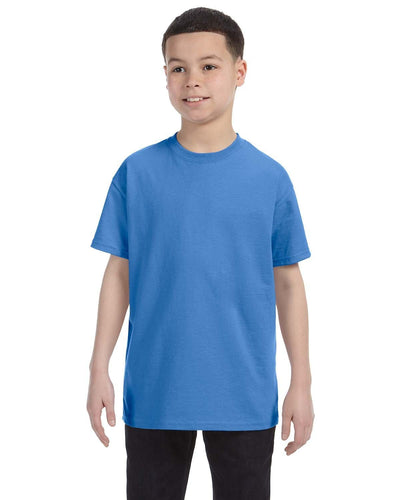 Jerzees Youth Heavyweight 50/50 T-Shirt 29B | Columbia Blue - Front