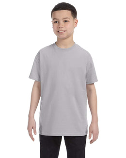Jerzees Youth Heavyweight 50/50 T-Shirt 29B | Silver - Front