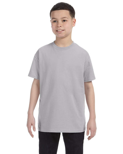 Jerzees Youth Heavyweight 50/50 T-Shirt 29B | Silver - Front