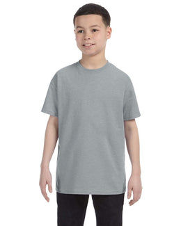 Jerzees Youth Heavyweight 50/50 T-Shirt 29B | Athletic Heather - Front