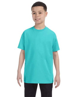 Jerzees Youth Heavyweight 50/50 T-Shirt 29B | Scuba Blue - Front