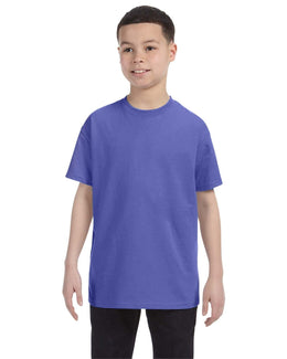 Jerzees Youth Heavyweight 50/50 T-Shirt 29B | Violet - Front