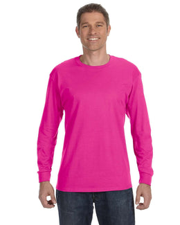 Jerzees DRI-POWER ACTIVE Long Sleeve T-Shirt 29L | Cyber Pink - Front