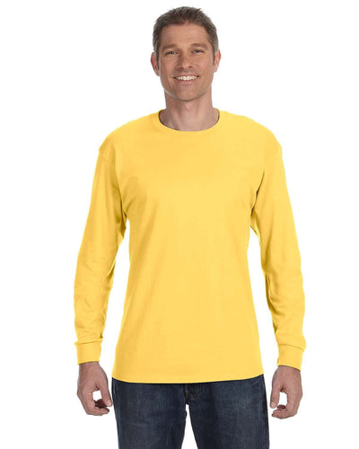Jerzees DRI-POWER ACTIVE Long Sleeve T-Shirt 29L | Island Yellow - Front