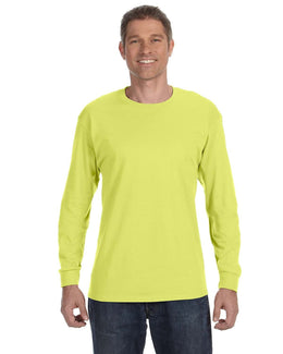 Jerzees DRI-POWER ACTIVE Long Sleeve T-Shirt 29L | Safety Green - Front
