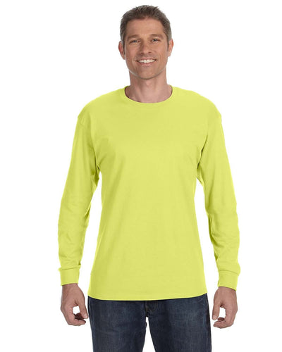 Jerzees DRI-POWER ACTIVE Long Sleeve T-Shirt 29L | Safety Green - Front