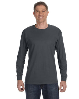 Jerzees DRI-POWER ACTIVE Long Sleeve T-Shirt 29L | Charcoal Grey - Front