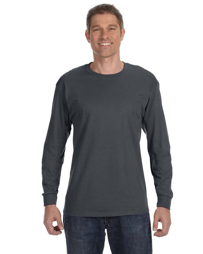 Jerzees DRI-POWER ACTIVE Long Sleeve T-Shirt 29L | Charcoal Grey - Front