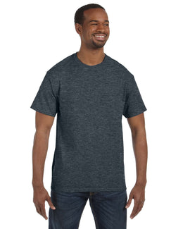 Jerzees Heavyweight 50/50 T-Shirt 29M | Black Heather - Front