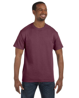 Jerzees Heavyweight 50/50 T-Shirt 29M | Vint Hth Maroon - Front