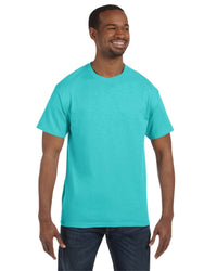 Jerzees Heavyweight Blend T-Shirt - 5.6 Oz, 50% Cotton 50% Polyester, Tall Size (XLT, White)