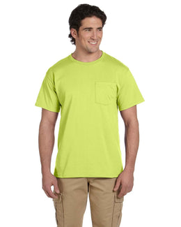 Jerzees 50/50 Pocket T-Shirt 29P | Safety Green - Front