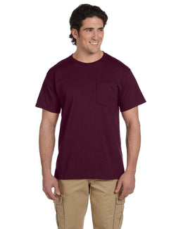 Jerzees 50/50 Pocket T-Shirt 29P | Maroon - Front