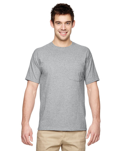 Jerzees 50/50 Pocket T-Shirt 29P | Athletic Heather - Front