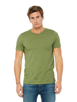 Bella+Canvas Unisex Heather CVC T-Shirt 3001CVC | Heather Silver - Front