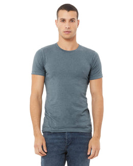 Bella+Canvas Unisex Heather CVC T-Shirt 3001CVC | Heather Slate - Front