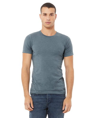 Bella+Canvas Unisex Heather CVC T-Shirt 3001CVC | Heather Slate - Front