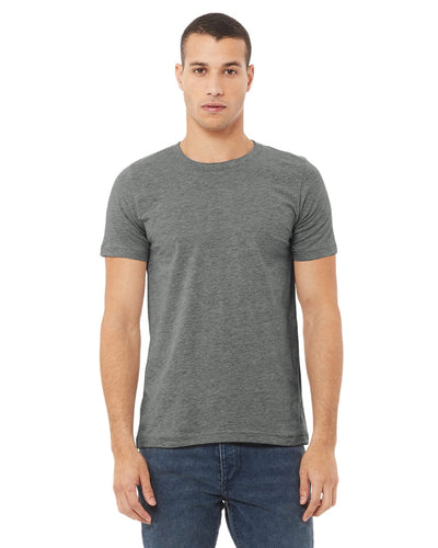 Bella+Canvas Unisex Heather CVC T-Shirt 3001CVC | Deep Heather - Front