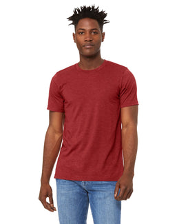 Bella+Canvas Unisex Heather CVC T-Shirt 3001CVC | Hthr Canvas Red - Front