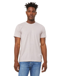 Bella+Canvas Unisex Heather CVC T-Shirt 3001CVC | Heathr Cool Grey - Front