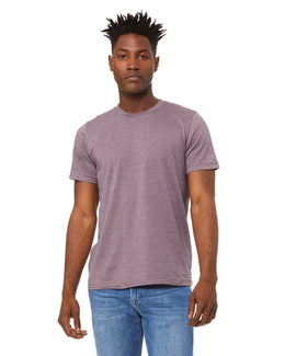 Bella+Canvas Unisex Heather CVC T-Shirt 3001CVC | Heather Purple - Front