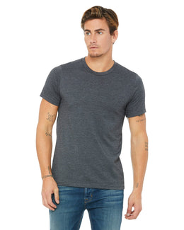 Bella+Canvas Unisex Heather CVC T-Shirt 3001CVC | Drk Grey Heather - Front