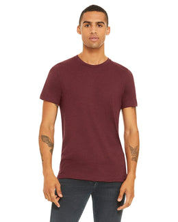 Bella+Canvas Unisex Heather CVC T-Shirt 3001CVC | Heather Cardinal - Front