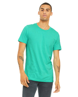 Bella+Canvas Unisex Heather CVC T-Shirt 3001CVC | Heather Sea Grn - Front