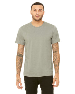 Bella+Canvas Unisex Heather CVC T-Shirt 3001CVC | Heather Stone - Front