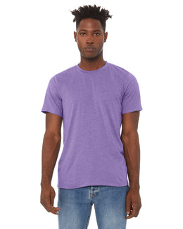 Bella+Canvas Unisex Heather CVC T-Shirt 3001CVC | Heather Lapis - Front