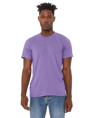 Bella+Canvas Unisex Heather CVC T-Shirt 3001CVC | Heather Lapis - Front