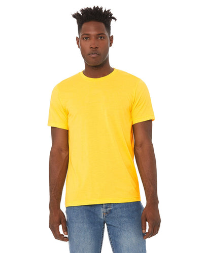 Bella+Canvas Unisex Heather CVC T-Shirt 3001CVC | Heather Yellow - Front